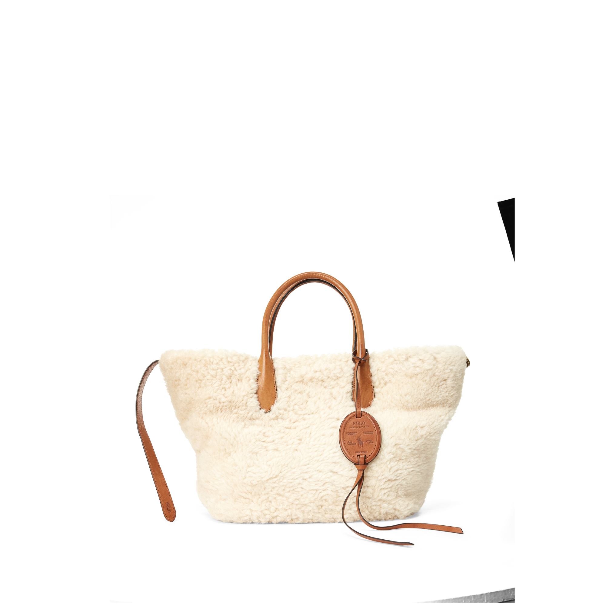Ralph Lauren Cabas Bellport moyen en mouton retourné. 1