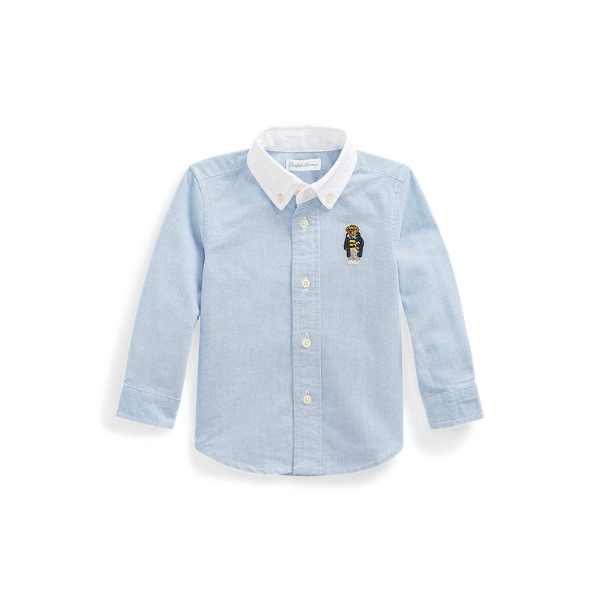 polo bear cotton oxford shirt