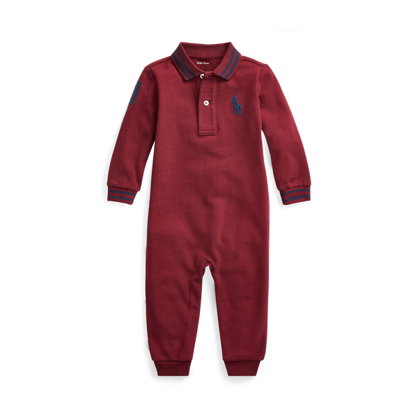 Cotton Mesh Polo Coverall