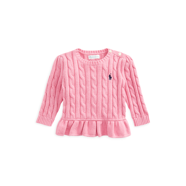 Cotton Peplum Sweater