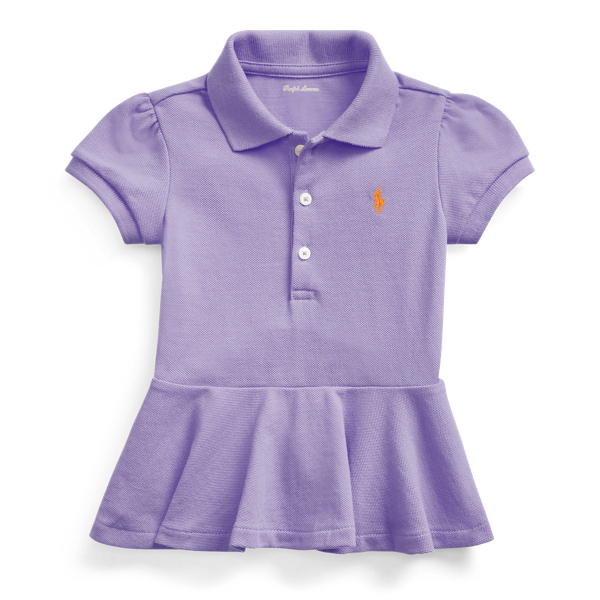 Piqu Peplum Polo Shirt