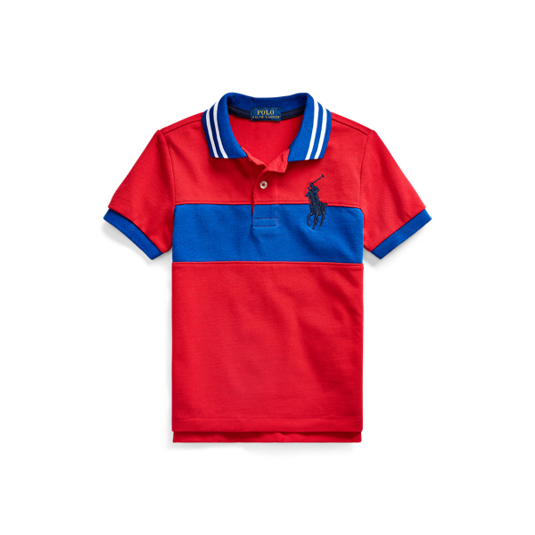Embroidered Cotton Mesh Polo