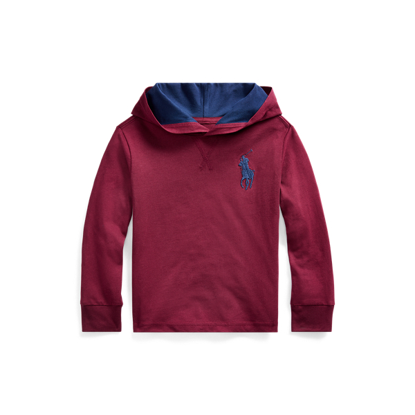 cotton jersey hooded tee