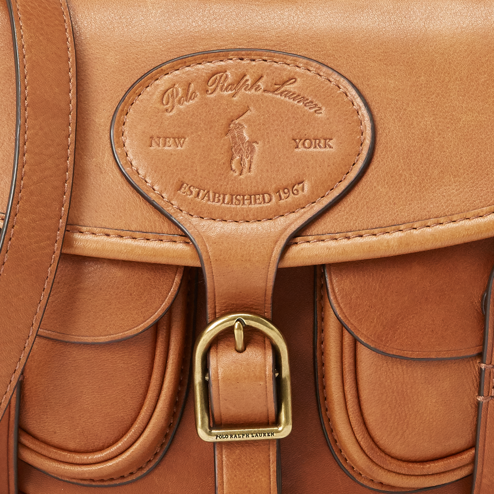 Ralph Lauren Leather Hutton Convertible Bag. 5