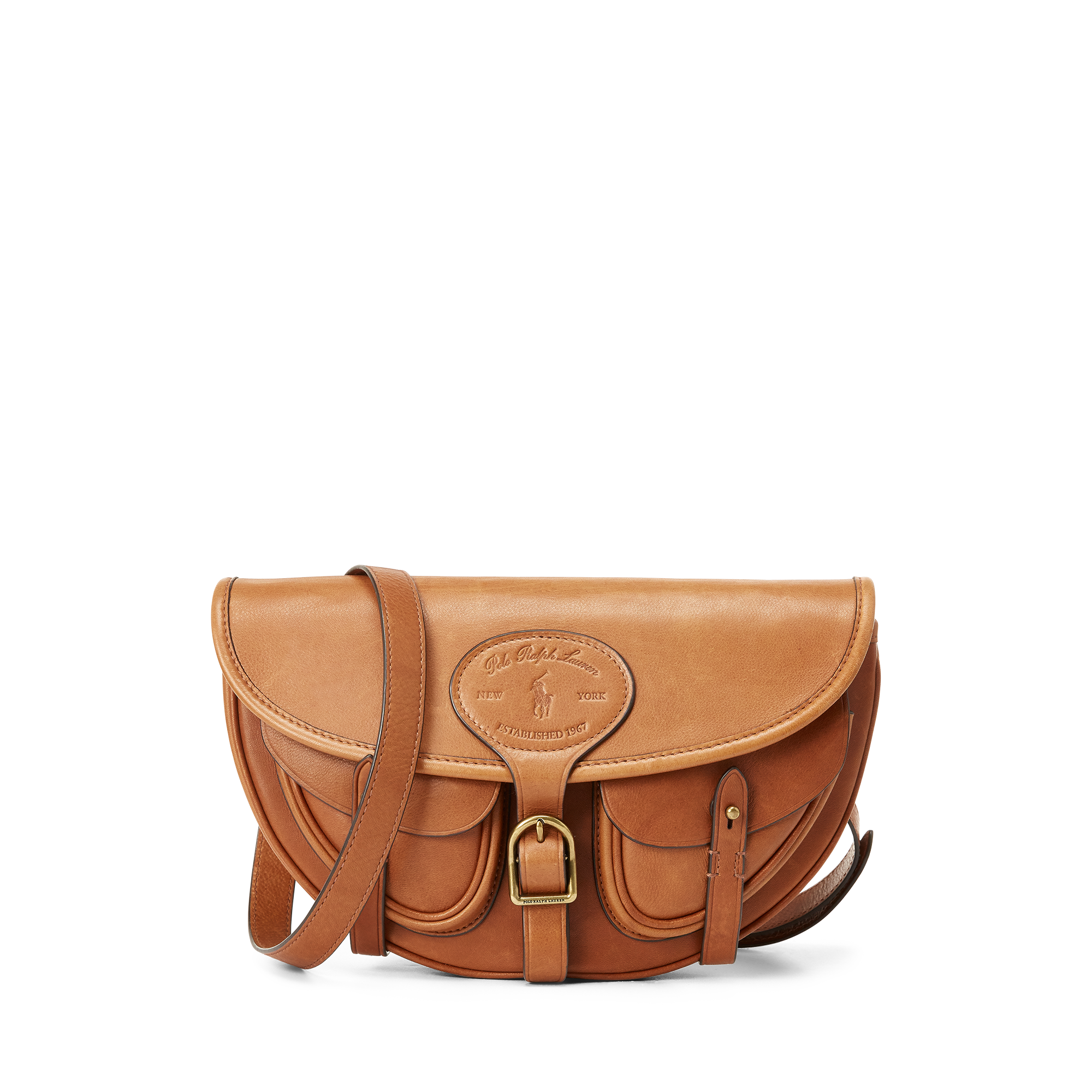 Ralph Lauren Leather Hutton Convertible Bag. 1