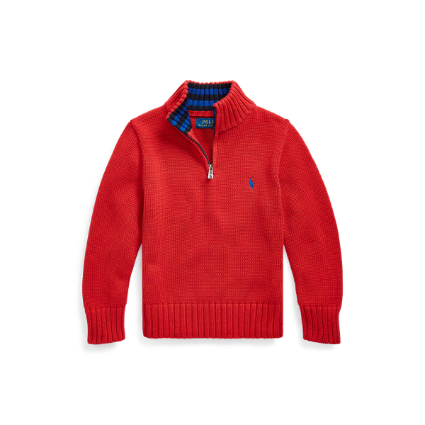 Cotton Half-Zip Sweater