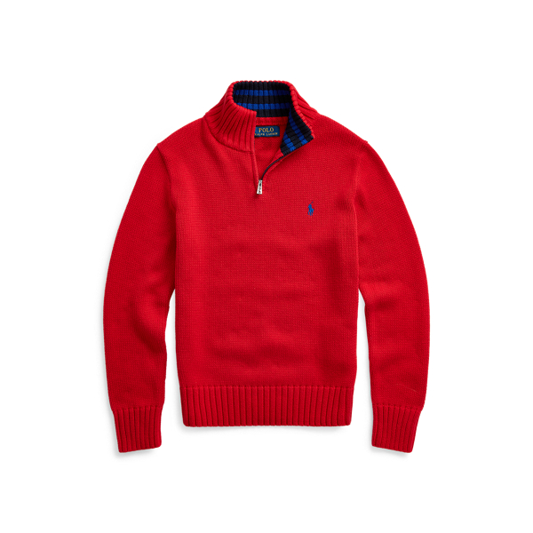 Boys 8-20 Cotton Half-Zip Sweater 1