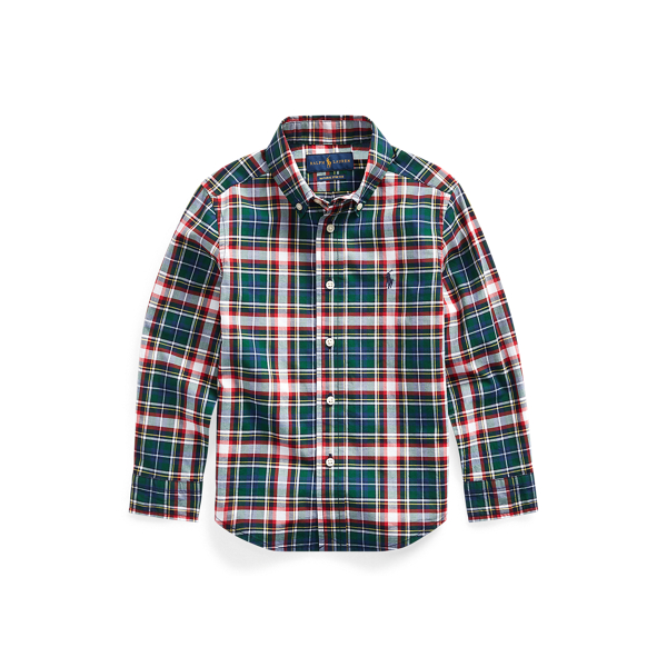 Plaid Cotton Poplin Shirt