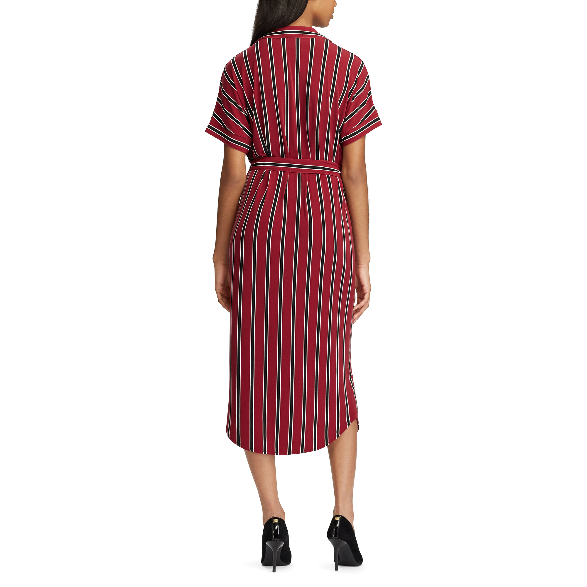 Ralph Lauren Striped Jersey Midi Shirtdress. 4