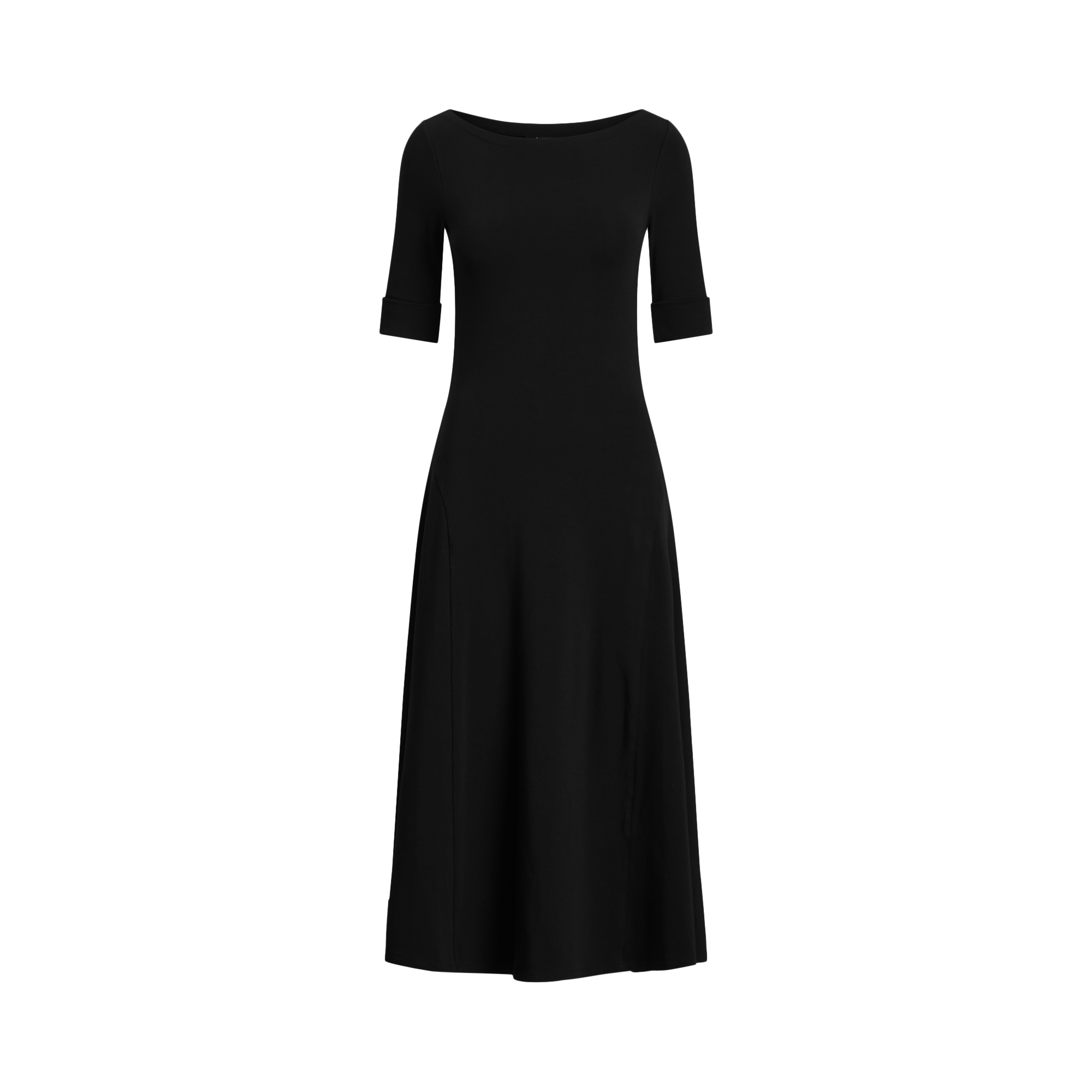 Ralph Lauren Cotton Fit-and-Flare Dress. 1