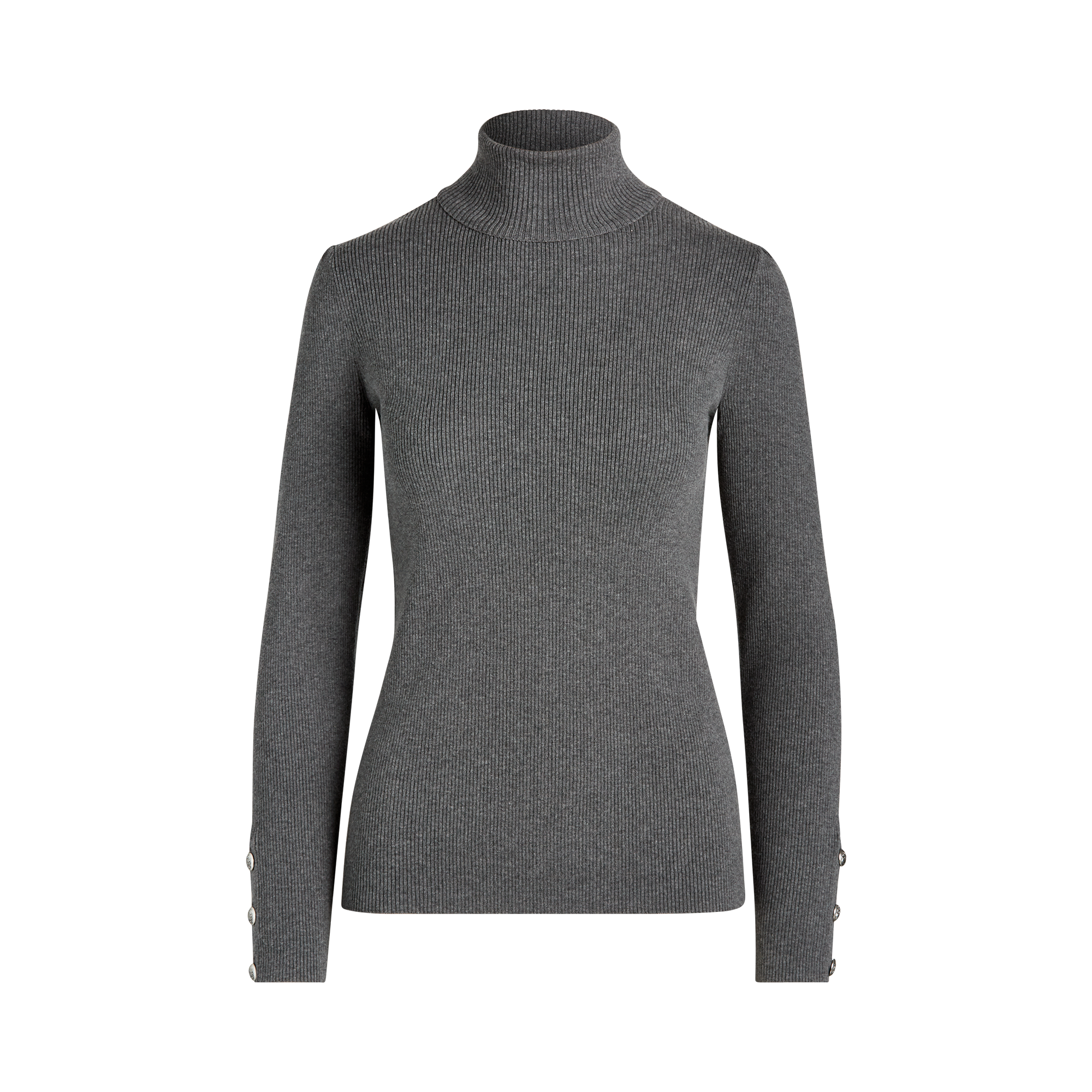 Ralph Lauren Puff-Sleeve Turtleneck Sweater. 1