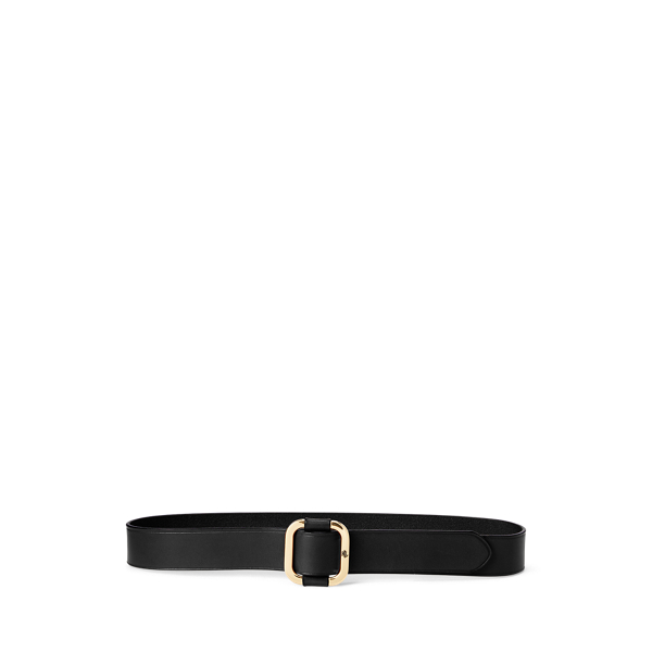 Slide-Buckle Leather Belt