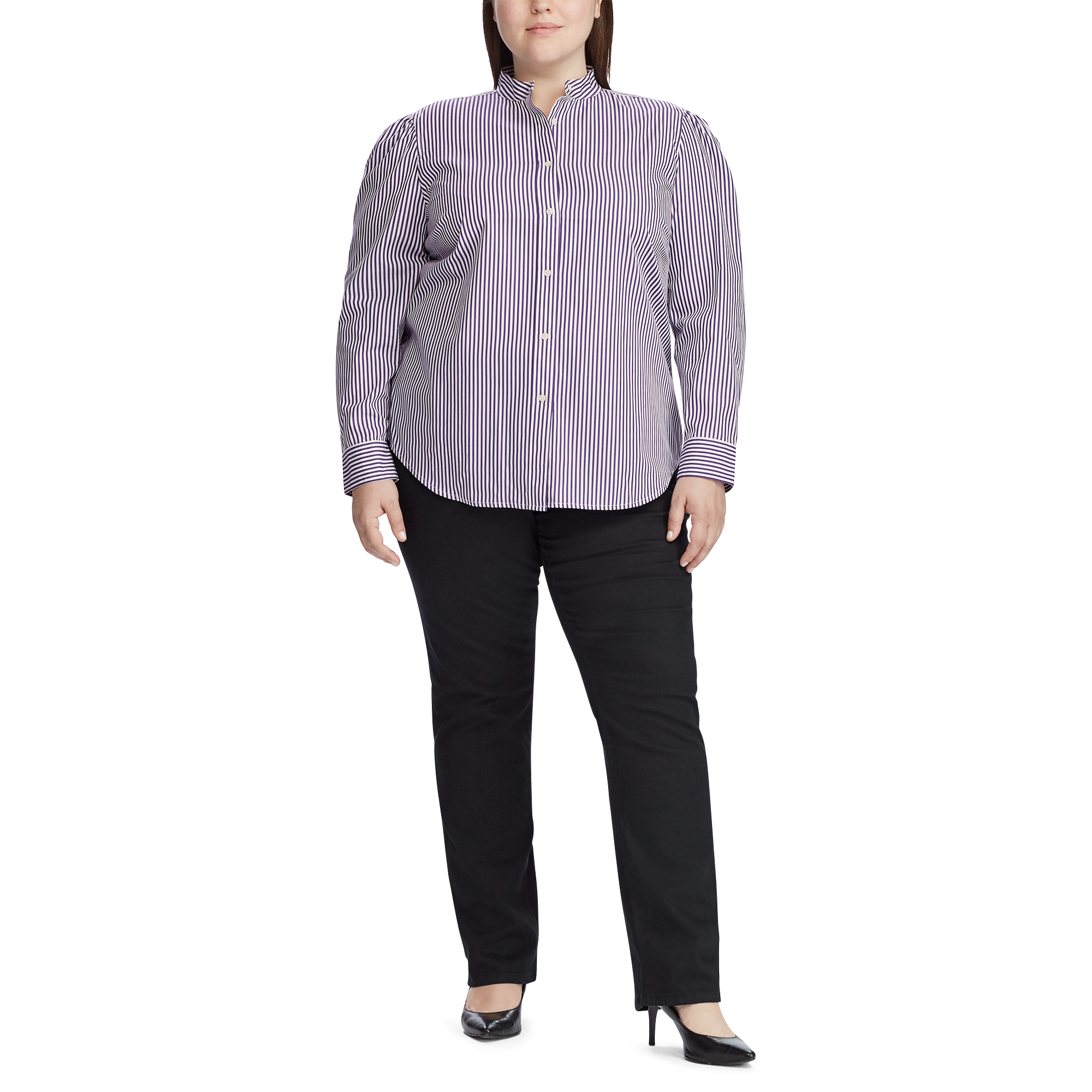 Ralph Lauren Puff-Sleeve Cotton Shirt. 2