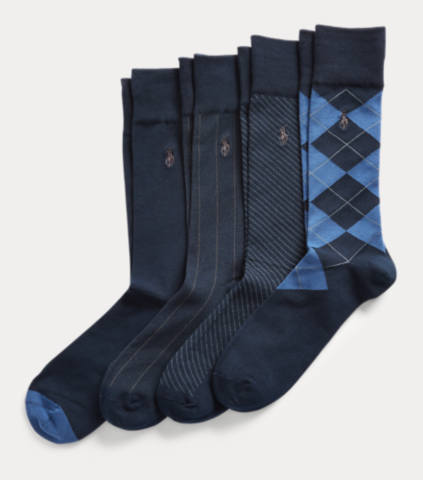Patterned Dress Sock 4-Pack