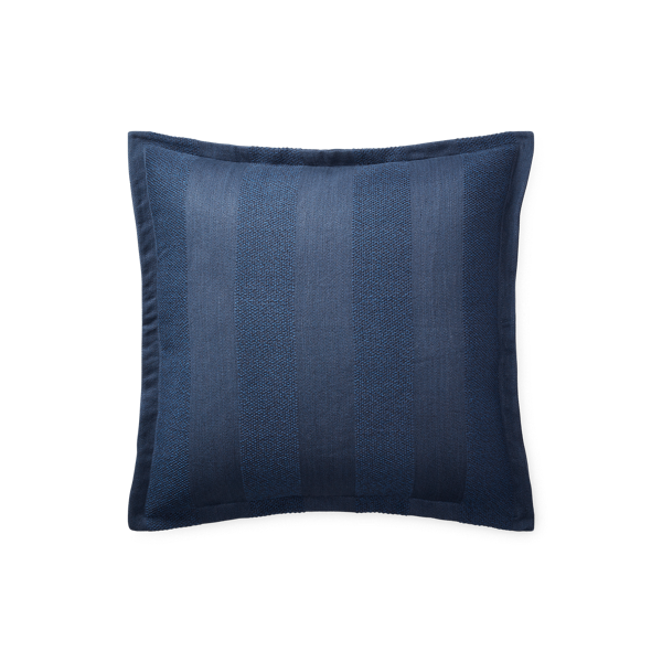 Housse décorative à rayures tissées