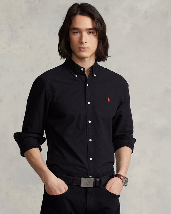 Men's Black Casual Shirts ☀ Button Down ...