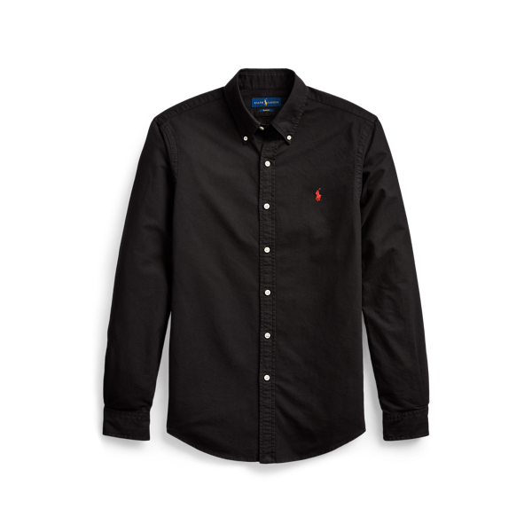 Chemise Oxford cintrée teinte en pièce