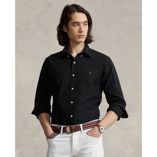 Custom Fit Garment-Dyed Oxford Shirt for Men | Ralph Lauren® IN