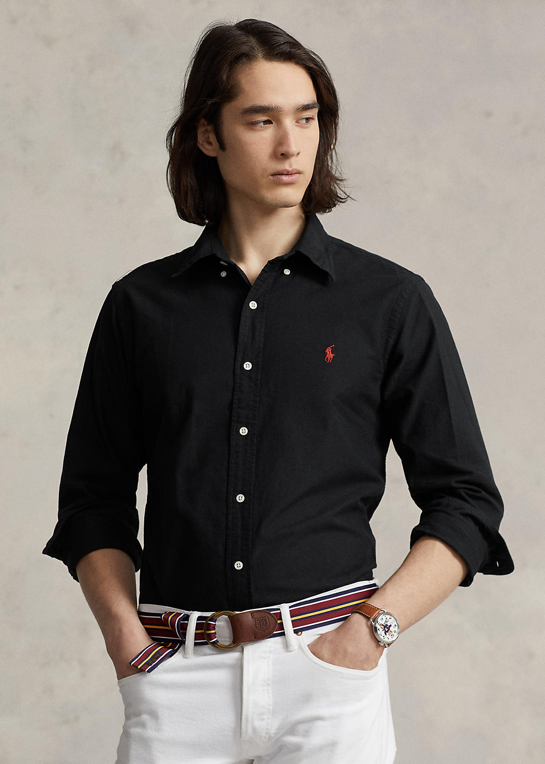 Polo Ralph Lauren Custom fit geverfd Oxford overhemd 1
