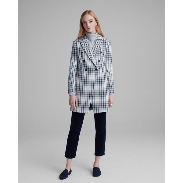 club monaco plaid coat