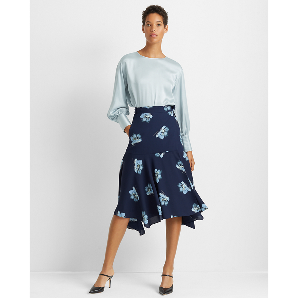 saraaa ruffle midi wrap