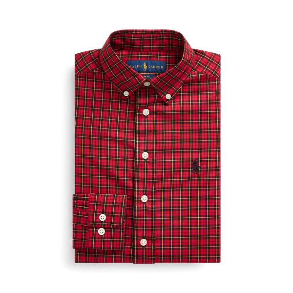 ralph lauren red button down shirt