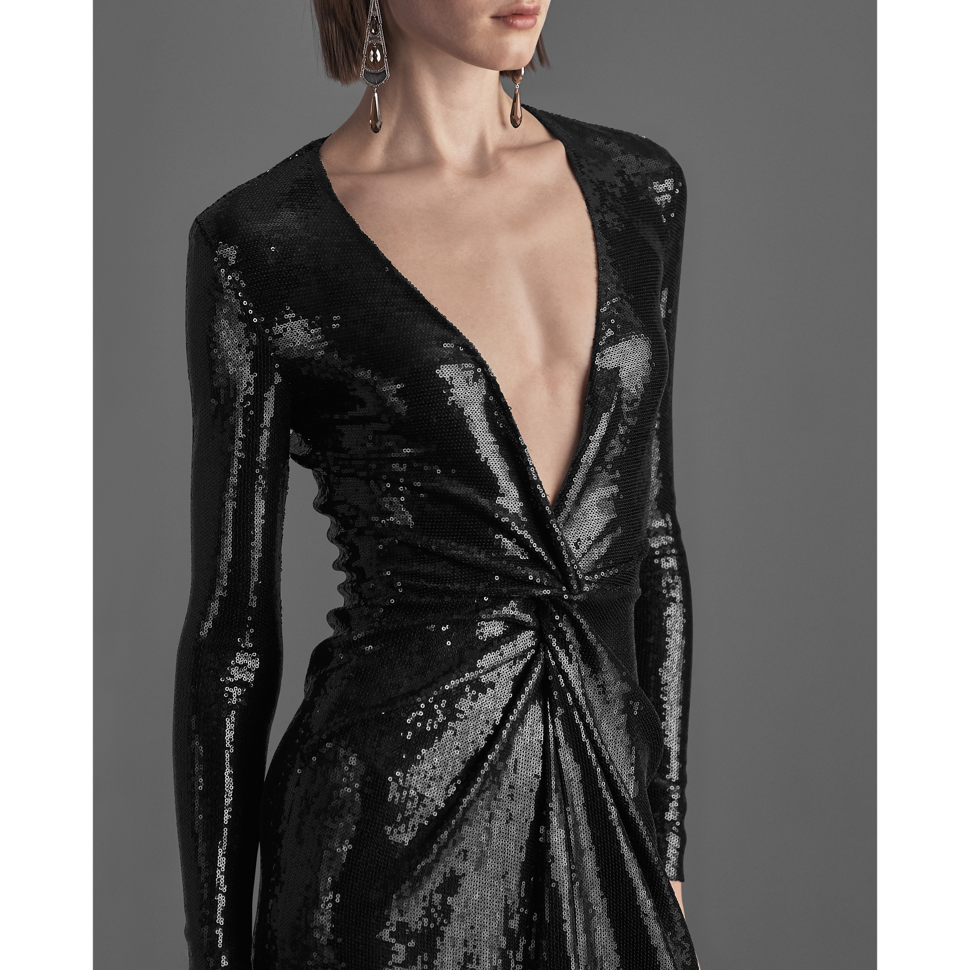 Ralph Lauren Stellan Sequined Midi Dress. 6