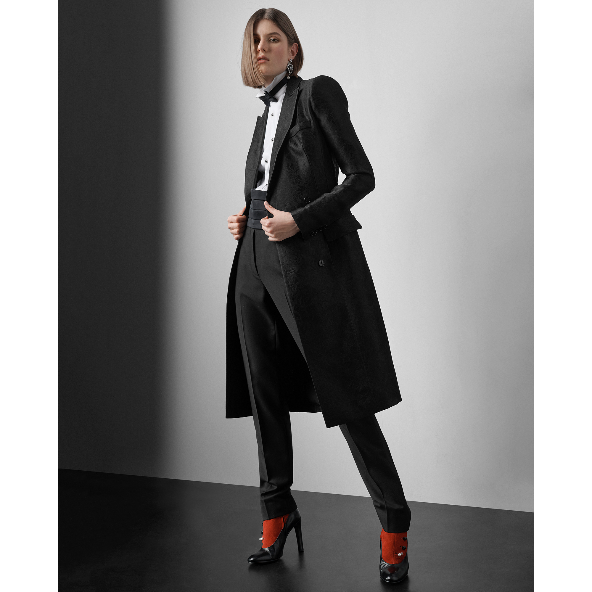 Ralph Lauren Cyrene Jacquard Coat Dress. 1