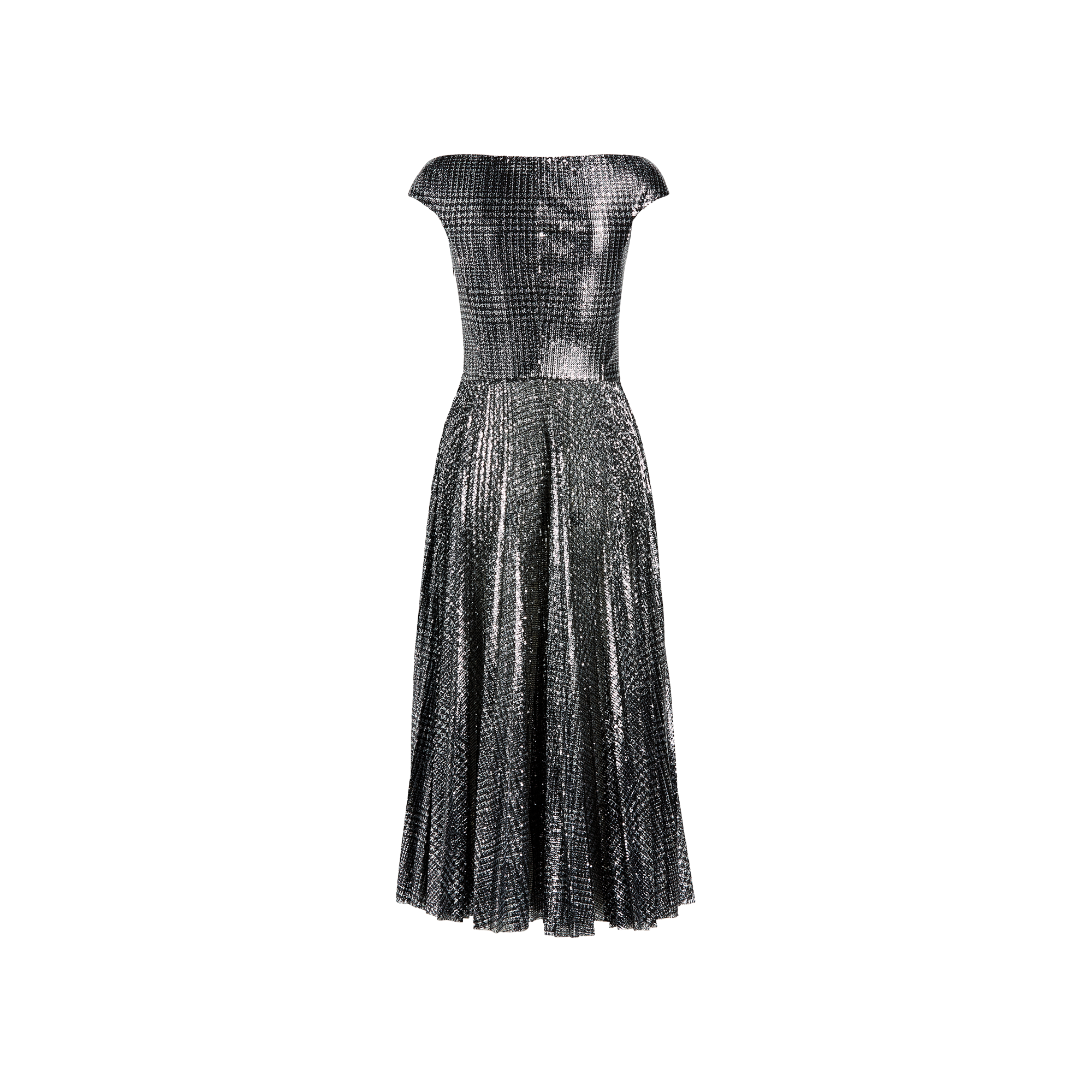 Ralph Lauren Fonda Sequined Plaid Dress. 3
