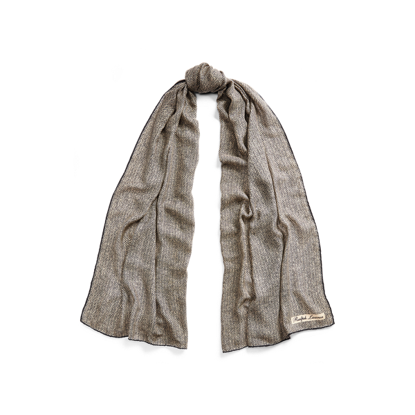 Écharpe en cachemire à chevrons