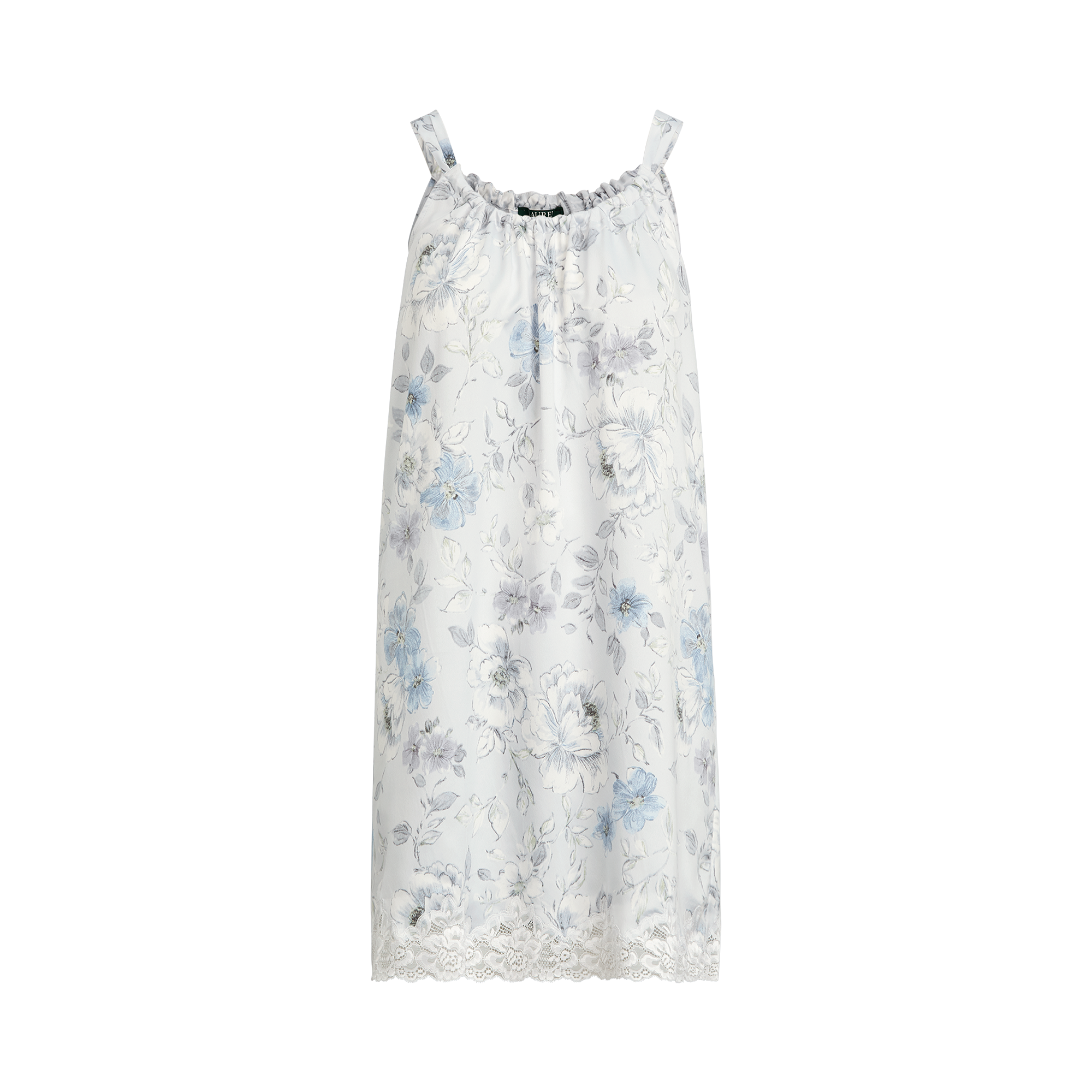Ralph Lauren Floral Satin Nightgown. 1