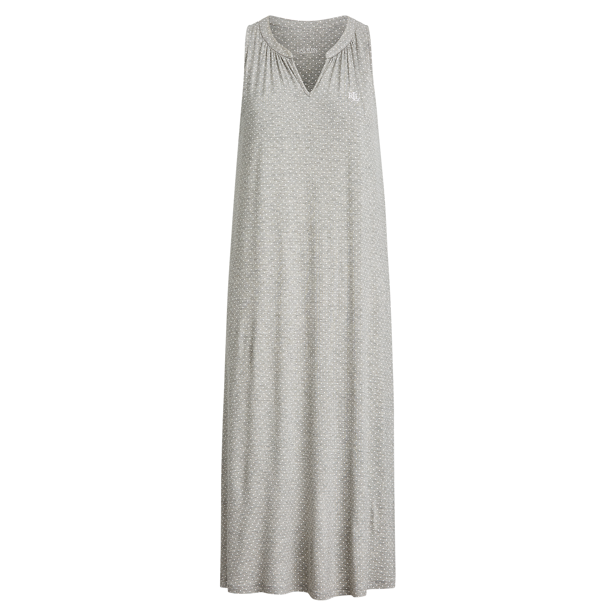 Ralph Lauren Dot-Print Stretch Nightgown. 1