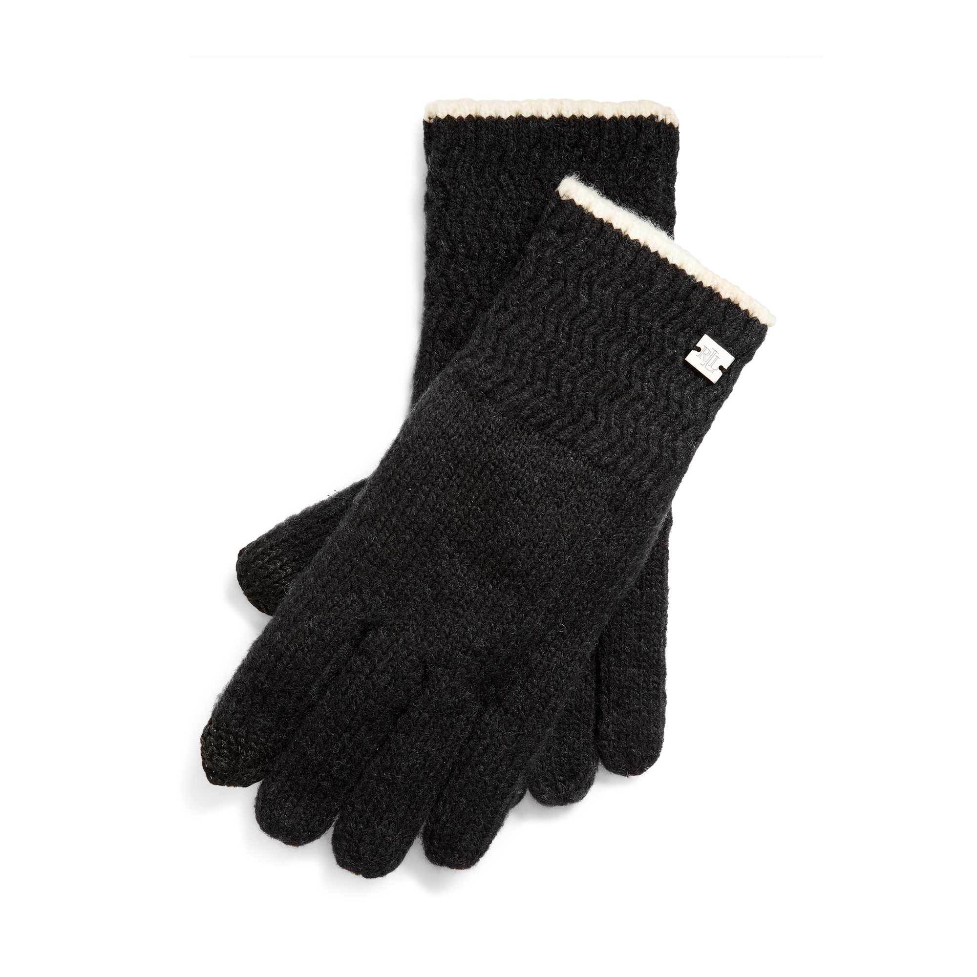 Ralph Lauren Rib-Knit Tech Gloves. 1