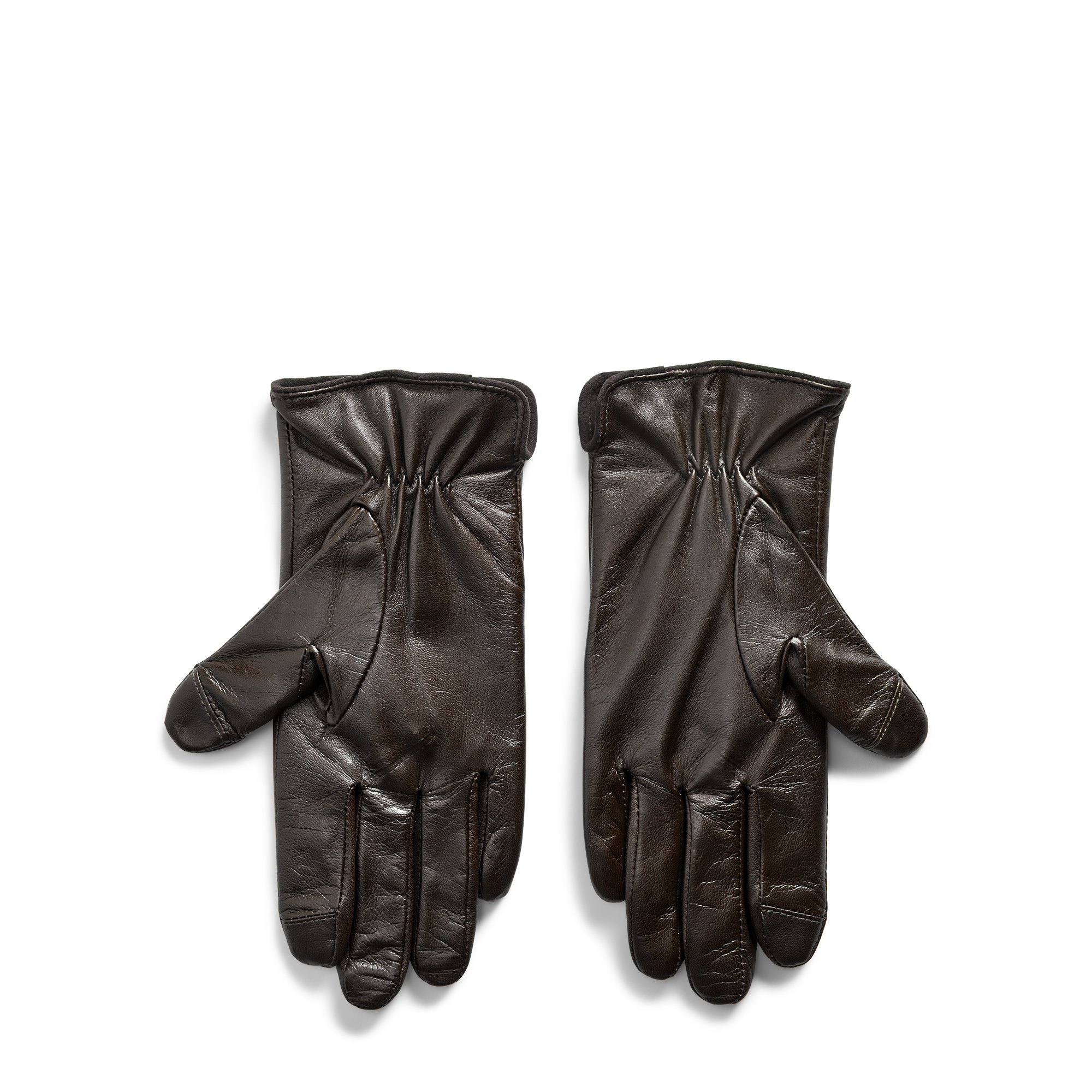 Ralph Lauren Stitched Sheepskin Tech Gloves. 2
