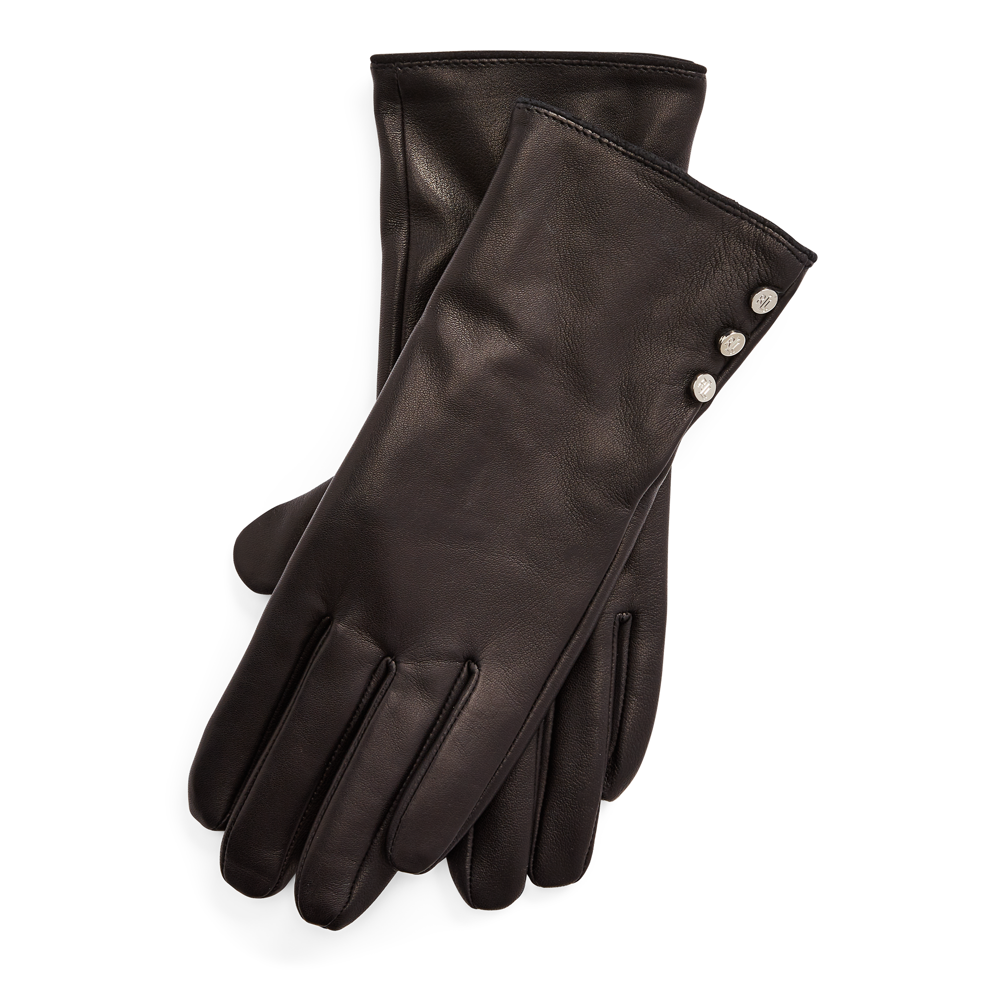 Ralph Lauren Three-Button Sheepskin Gloves. 1
