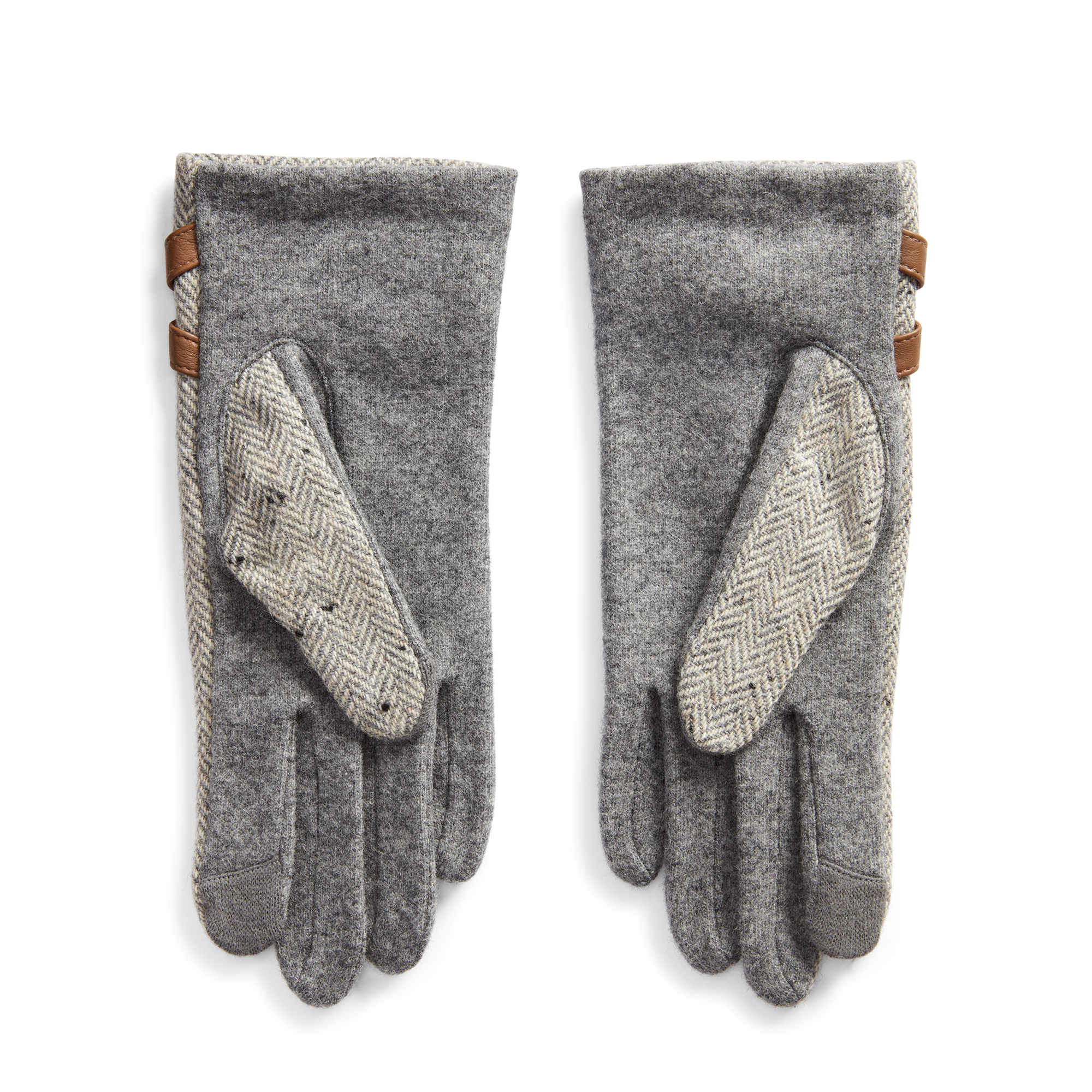 Ralph Lauren Cross-Belt Wool-Blend Gloves. 2