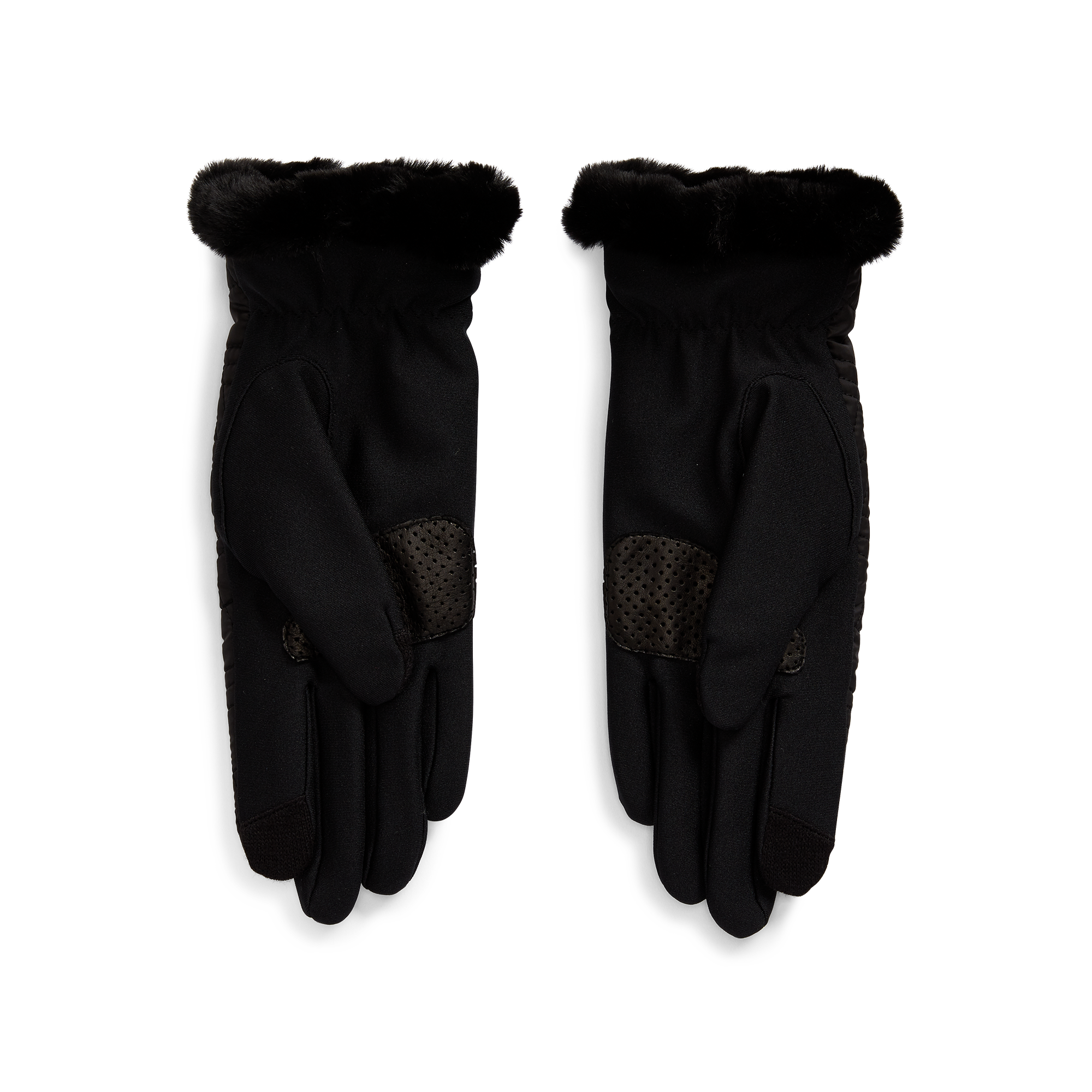 Ralph Lauren Fleece-Lined Quilted Gloves. 2