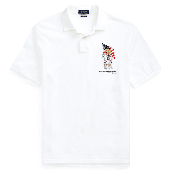 classic fit bear polo shirt