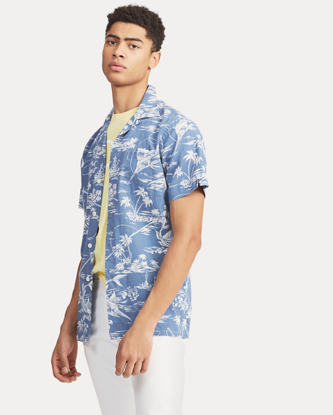 Classic Fit Marlin Camp Shirt