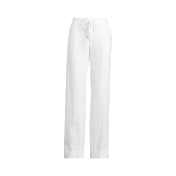 ralph lauren linen wide leg pants