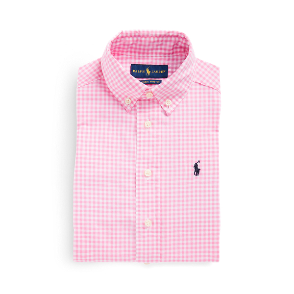 폴로 랄프로렌 남아용 셔츠 Polo Ralph Lauren Gingham Cotton Dress Shirt,Pink Multi
