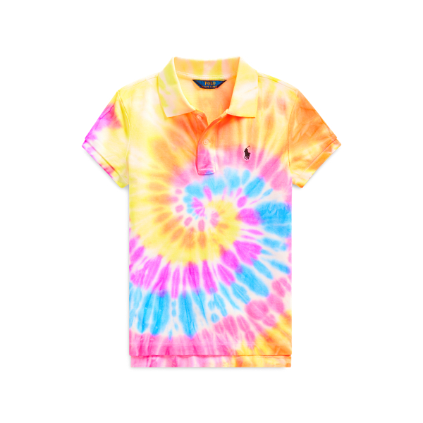 tie dye collared shirt