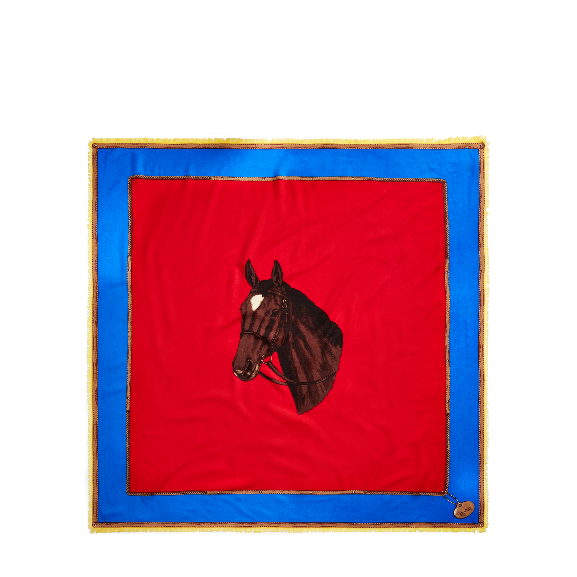 Ralph Lauren Color-Blocked Equestrian Scarf. 2