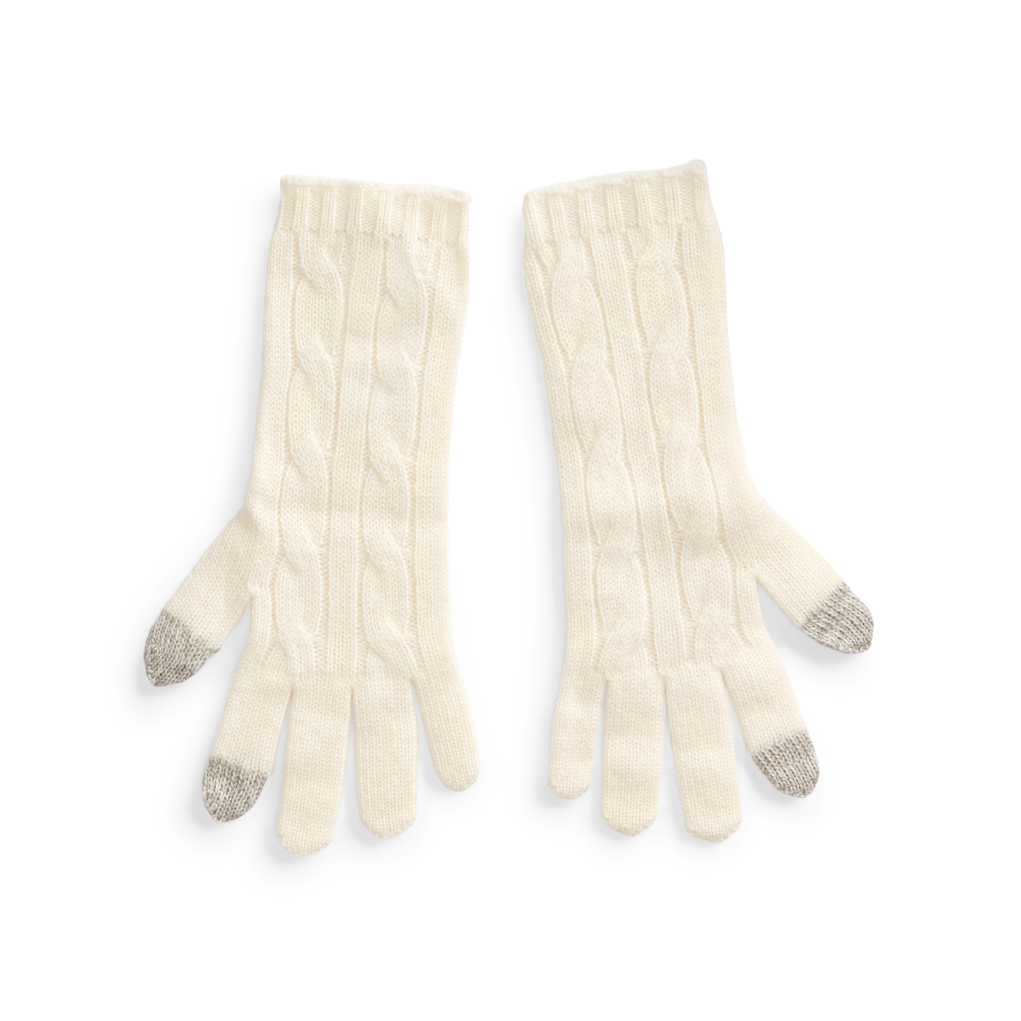 Ralph Lauren Cable-Knit Cashmere Gloves. 2