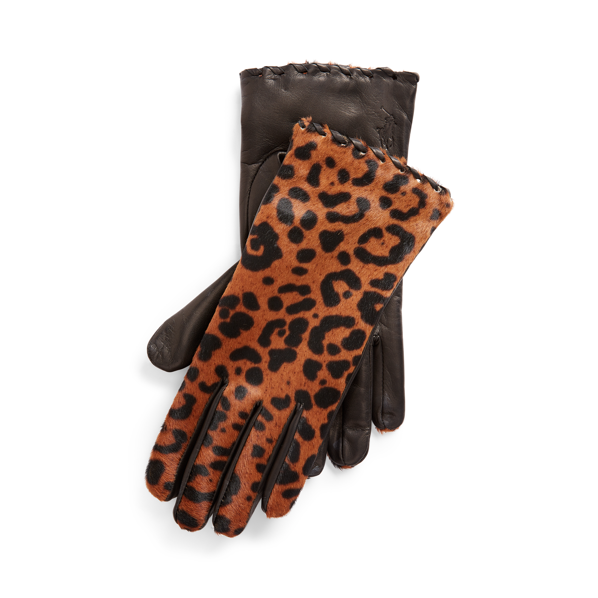 Ralph Lauren Leopard Haircalf Gloves. 1