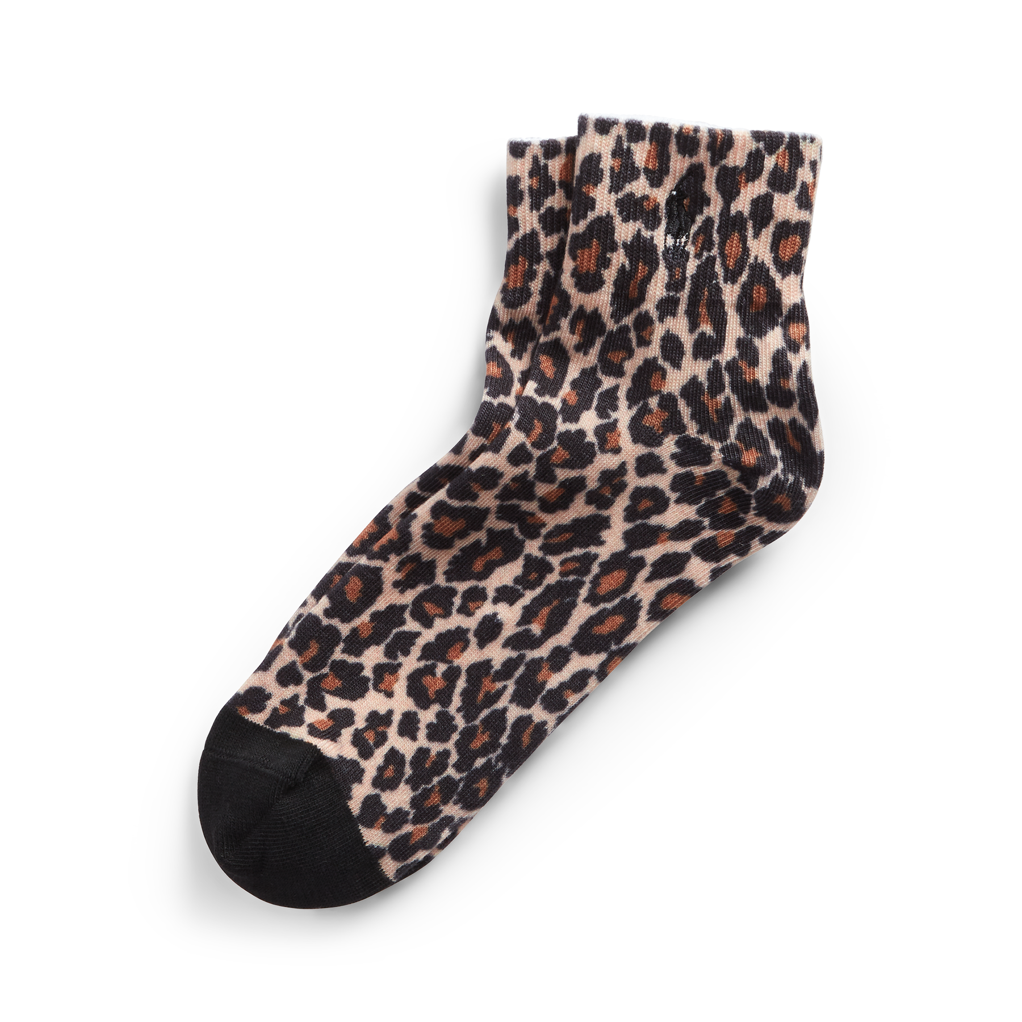 Ralph Lauren Leopard-Print Anklet Socks. 1