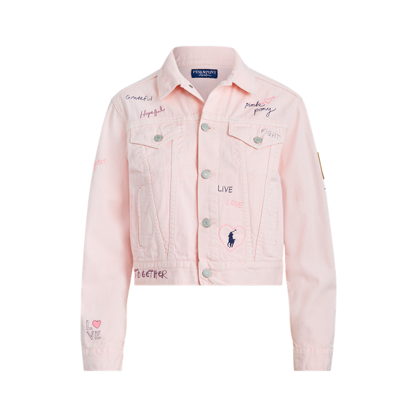ralph lauren pink denim jacket