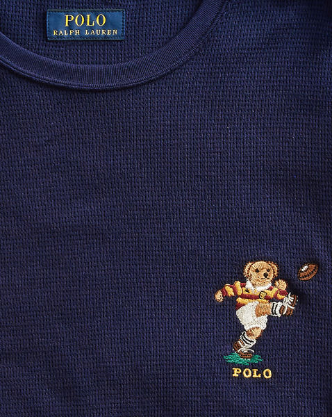 polo bear stretch jersey sleep set