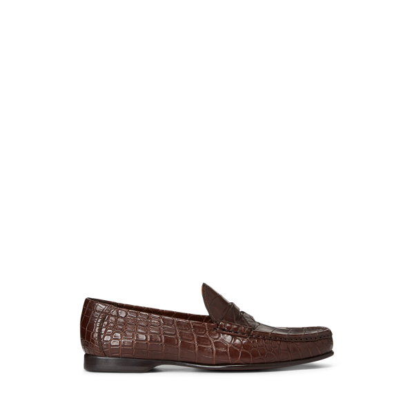 ralph lauren crocodile loafers