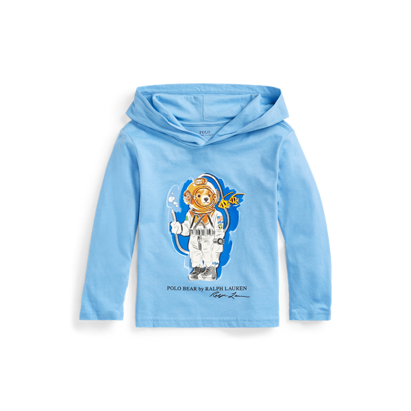 Diving Bear Cotton Hooded Tee for Children | Ralph Lauren® EC